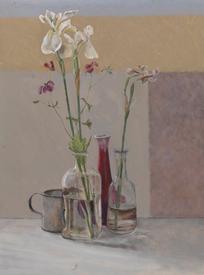 Tall White Irises by William Packer